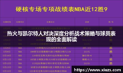 热火与凯尔特人对决深度分析战术策略与球员表现的全面解读